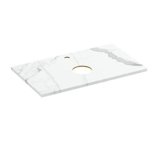 Столешница Cersanit STONE из керамогранита Energy 80x45x2 белый матовый (63853)