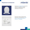 Сиденье для унитаза, полипропилен, 030, Milardo, 030PP0EM31