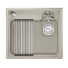 Кухонная мойка GRANULA KITCHEN SPACE RINZER кварц (5807R, КРЕМАН)