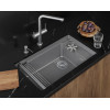 Кухонная мойка GRANULA KITCHEN SPACE RINZER кварц (7309RU, АЛЮМИНИУМ)