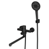 Смеситель для ванны с длинным поворотным изливом RUSH Мелос (Melos) (SUS1101-51Black)