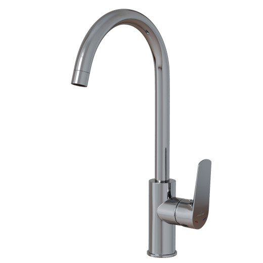 Смеситель для кухни 35k MIXLINE МЛ14-032(ML14-032)выс.излив б/отв бок.п/гайку (без подводки) (556614)