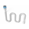 Сифон NOVA 1 1/2"- Ø40/50 гофрированный (удлиненный), с механизмом click-cluck, l=1400 мм (1201)