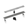 Душевой лоток TIMO Drain System 600 с вставкой "lines", Сатин (DS230106/01)
