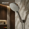 Набор для душа с лейкой и шлангом BRAVAT (D2114CP-SW)