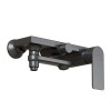Душевая система 35к MIXLINE МЛ33-06Г(ML33-06GR) "Сити"излив лейка 3 поз. +лейка "Троп. душ" ГРАФИТ (556594)