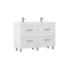 Тумба напольная Velvex Orlando 120 белый матовый под раковину rkCla.120-81 (Classica) (tn.ORL.CLA.120.4Y белый матовый)