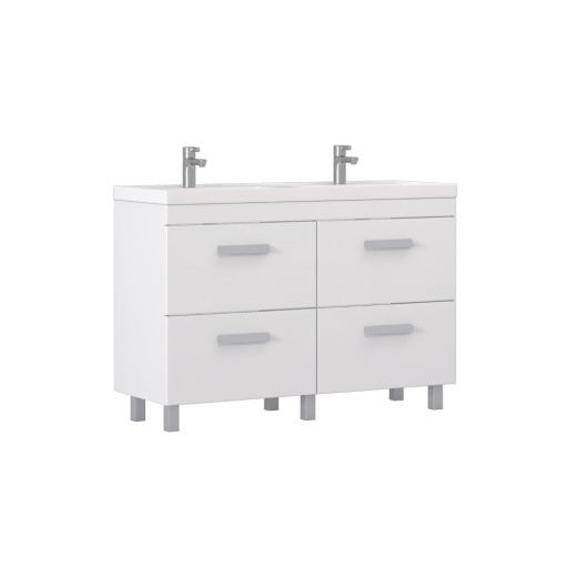 Тумба напольная Velvex Orlando 120 белый матовый под раковину rkCla.120-81 (Classica) (tn.ORL.CLA.120.4Y белый матовый)