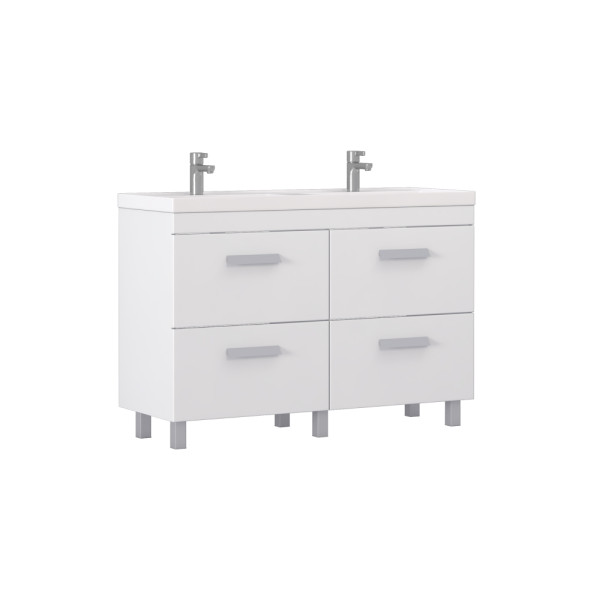 Тумба напольная Velvex Orlando 120 белый матовый под раковину rkCla.120-81 (Classica) (tn.ORL.CLA.120.4Y белый матовый)