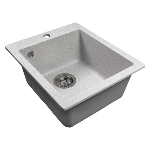 Мойка MIXLINE МЛ-ГМС118 (ML-GMS118) СТАНДАРТ прямоугольная, серый (310), 492*417*190мм (558108)