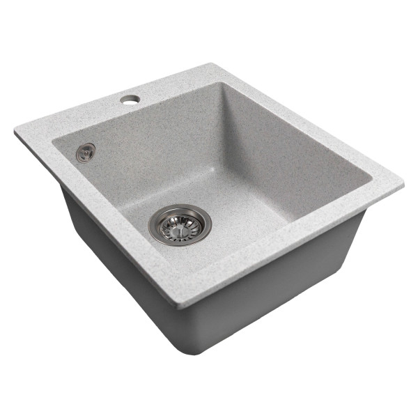 Мойка MIXLINE МЛ-ГМС118 (ML-GMS118) СТАНДАРТ прямоугольная, серый (310), 492*417*190мм (558108)