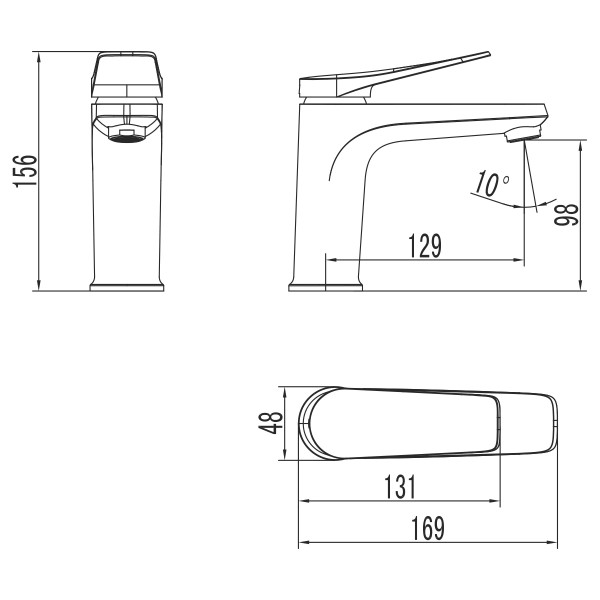Смеситель для раковины Lemark Bronx (LM3706GM)