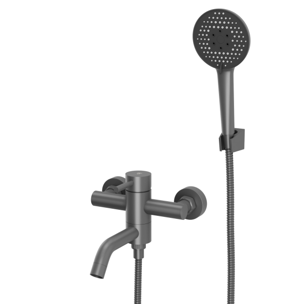 Смеситель для ванны с коротким изливом RUSH Мелос (Melos) (SUS1101-44Grey)