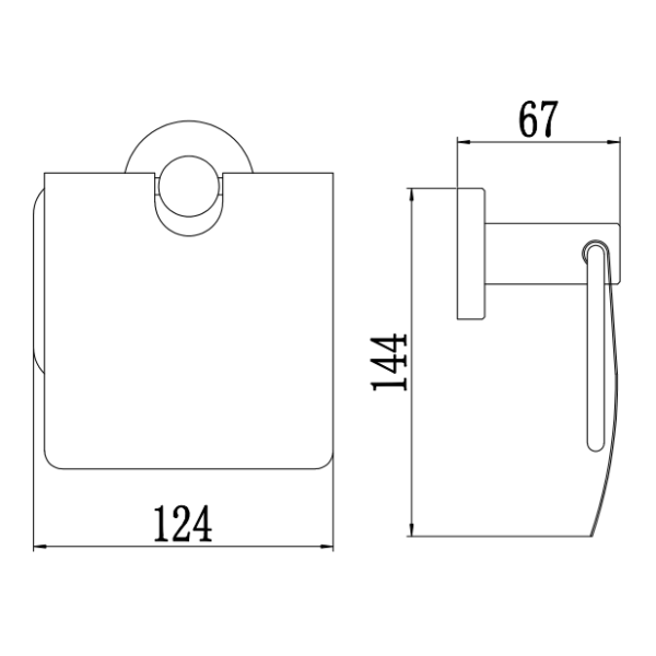 Держатель для туалетной бумаги с крышкой Savol (S-005651Q)