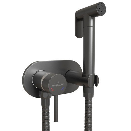Смеситель с гигиенической лейкой 25k MIXLINE МЛ31-085Г(ML31-085GR) 