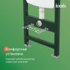 Пневматическая инсталляция IDDIS Профикс Эйр (Profix Air) с клавишей смыва графит (PRA00GMi32K)