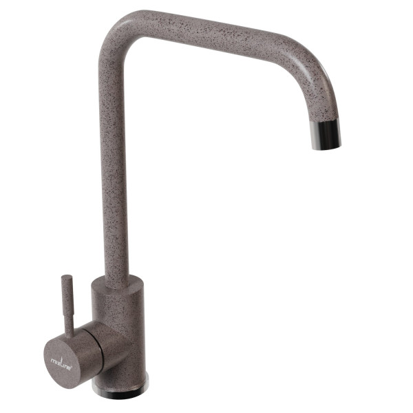 Смеситель для кухни MIXLINE ML-GS12 35к (302) песочный высок. излив (550649)