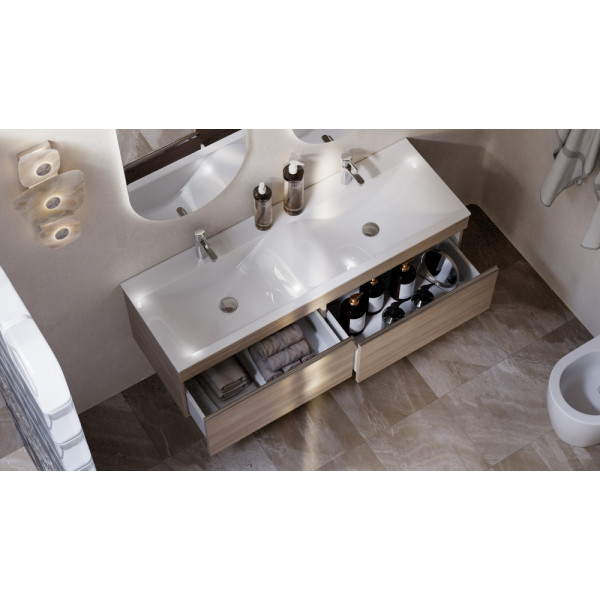 Тумба подвесная Velvex Pulsus 140 дуб сонома под раковину rkPUL.140-81 (Pulsus) (tp.PUL.PUL.140.2Y дуб сонома)