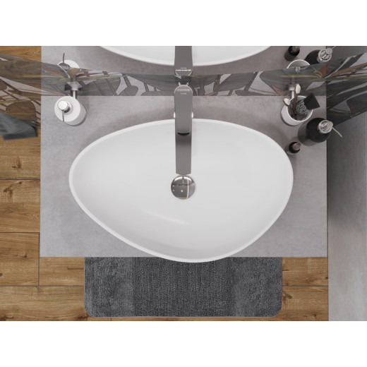 Столешница Cersanit STONE из керамогранита Balance 80x45x2 серый матовый (64186)