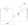 Держатель для туалетной бумаги с крышкой Savol (S-005651H)