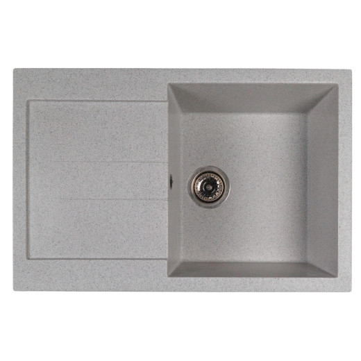 Мойка MIXLINE МЛ-ГМС107 (ML-GMS107) СТАНДАРТ с крылом, серый (310), 770*493*190мм (558132)