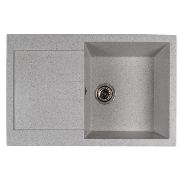 Мойка MIXLINE МЛ-ГМС107 (ML-GMS107) СТАНДАРТ с крылом, серый (310), 770*493*190мм (558132)