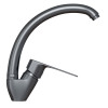 Смеситель для кухни 35k MIXLINE МЛ15-032(ML15-032GR) выс.излив б/отв бок п/гайку(без подводки)ГРАФИТ (556660)