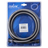 Шланг душевой MIXLINE МЛ-7-175/MIX-7-175 ЛЮКС 175 см имп/кон, силиконовый ГРАФИТ (блистер) (557333)