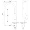 Смеситель для кухонной мойки Lemark Linara (LM0405C)