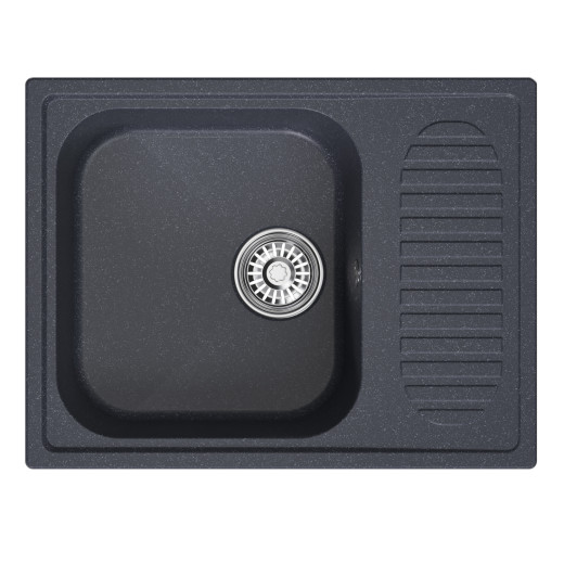 Мойка MIXLINE ML-GM18 с крылом  антрацит (343) 640*490*190мм NEW (551977)