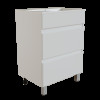 Тумба для ванной MIXLINE "БРИКС-60" 2 ящика под раковину "Breeze 60" мебельный (Sanita Luxe) (ПВХ) (555634)