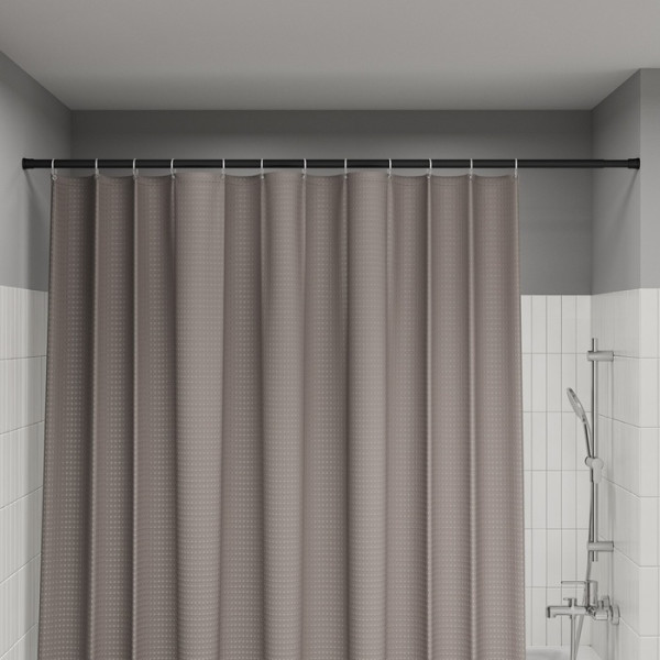 Карниз для ванной комнаты IDDIS Elegante 110-200 см, черный матовый (SRB0120i14)