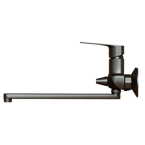Смеситель для ванны и раковины 35k MIXLINE МЛ15-02 (ML15-02GR) ГРАФИТ (556669)