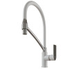 Смеситель для кухни 35k MIXLINE ML33-108 "City White" гибкий излив боковая ручка (553223)
