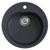 Мойкa MIXLINE ML-GM11 круглая антрацит (343) 500мм (глуб. чаши 180) NEW (551828)