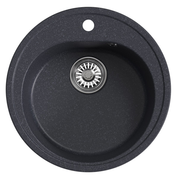 Мойкa MIXLINE ML-GM11 круглая антрацит (343) 500мм (глуб. чаши 180) NEW (551828)