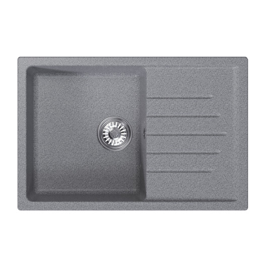 Мойка MIXLINE ML-GM19 с крылом  темно-серая (309) 750*500*200мм NEW (551983)