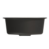 Мойкa MIXLINE ML-GM09 круглая ультра-черная (344) 510 мм (глуб. чаши 190) NEW (551805)