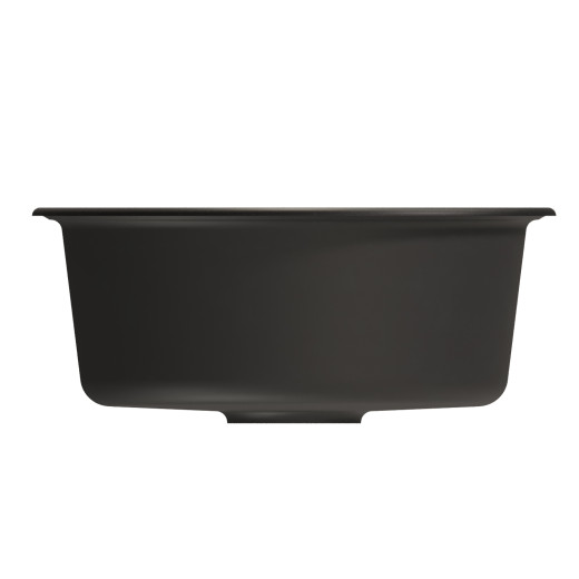 Мойкa MIXLINE ML-GM09 круглая  ультра-черная  (344) 510 мм (глуб. чаши 190) NEW (551805)