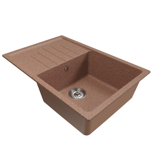 Мойка MIXLINE ML-GM19 с крылом  терракотовая (307) 750*500*200мм NEW (551981)