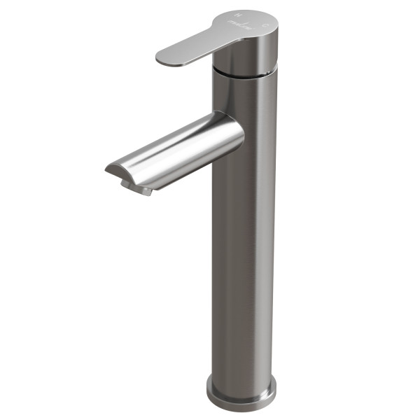 Смеситель для раковины 35k MIXLINE MLSS32-042 "Stainless" высокий излив нерж. (552274)