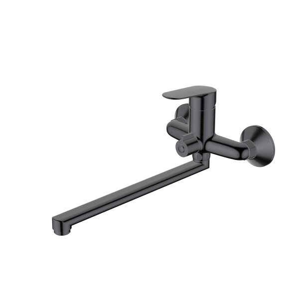 Смеситель для ванны HAIBA оружейная сталь (HB22796-3)