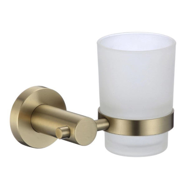 Стакан стеклянный с настенным держателем Savol (S-005658C)