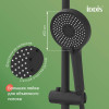 Лейка для душа, черная матовая, Optima Home, IDDIS, OPH3FB0i18