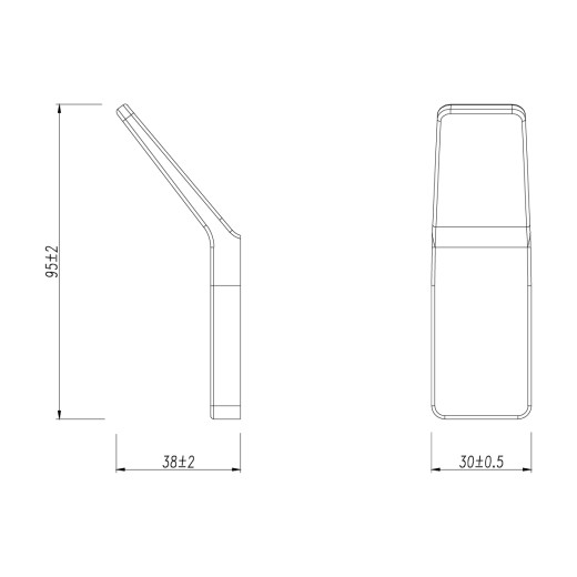 Крючок одинарный Lemark SMOOTH LINE для полотенец и халатов, графит (9716003)