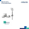 Смеситель для ванны Milardo Maze чёрный матовый (MAZBL00M02)