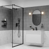Встраиваемая система с тропическим и ручным душем, матовый черный, Parker, IDDIS, PARBL02i67