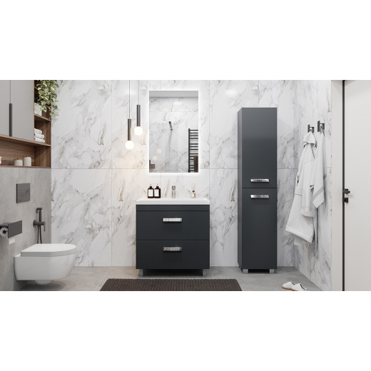 Пенал напольный Velvex  Orlando 190, серый (pn.ORL.40 графит)