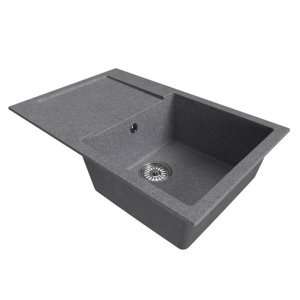 Мойка MIXLINE ML-GM31 с крылом графит (342) 770*500*190мм NEW (552195)