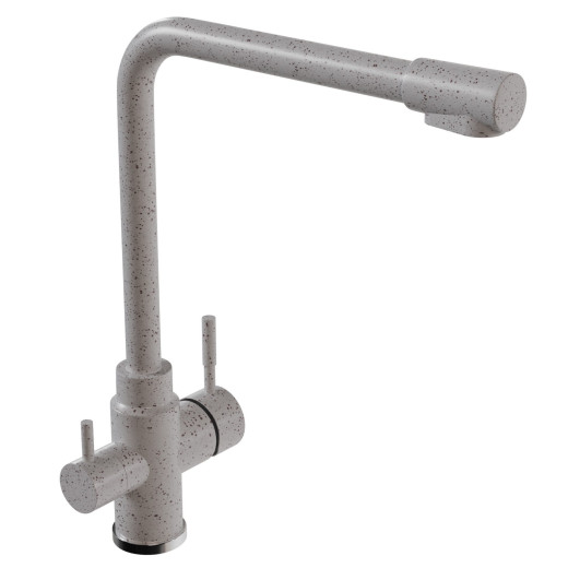 Смеситель для кухни MIXLINE ML-GS13 35к (328) бежевый с вых. для питьевого фильтра (550670)
